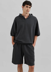 Christian Short Sleeve Hoodie - Charcoal