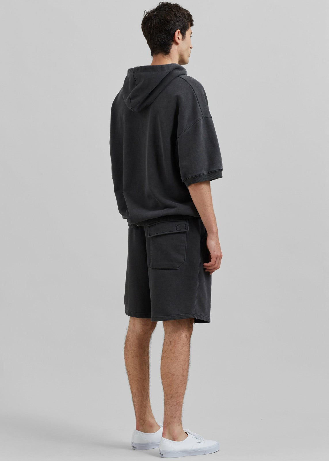 Christian Short Sleeve Hoodie - Charcoal