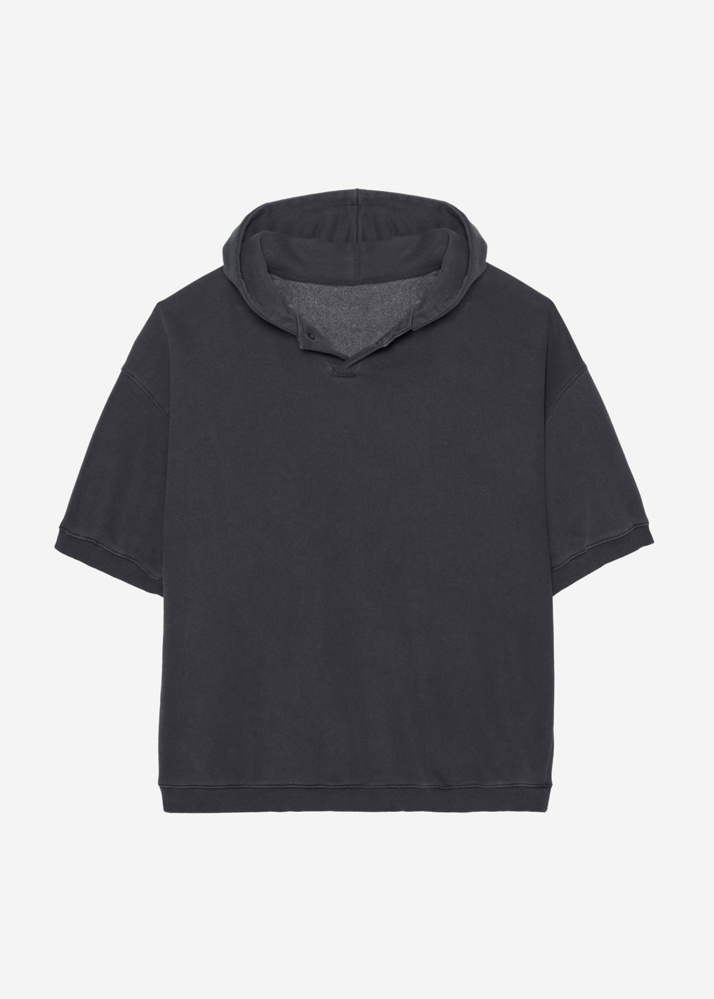 Christian Short Sleeve Hoodie - Charcoal