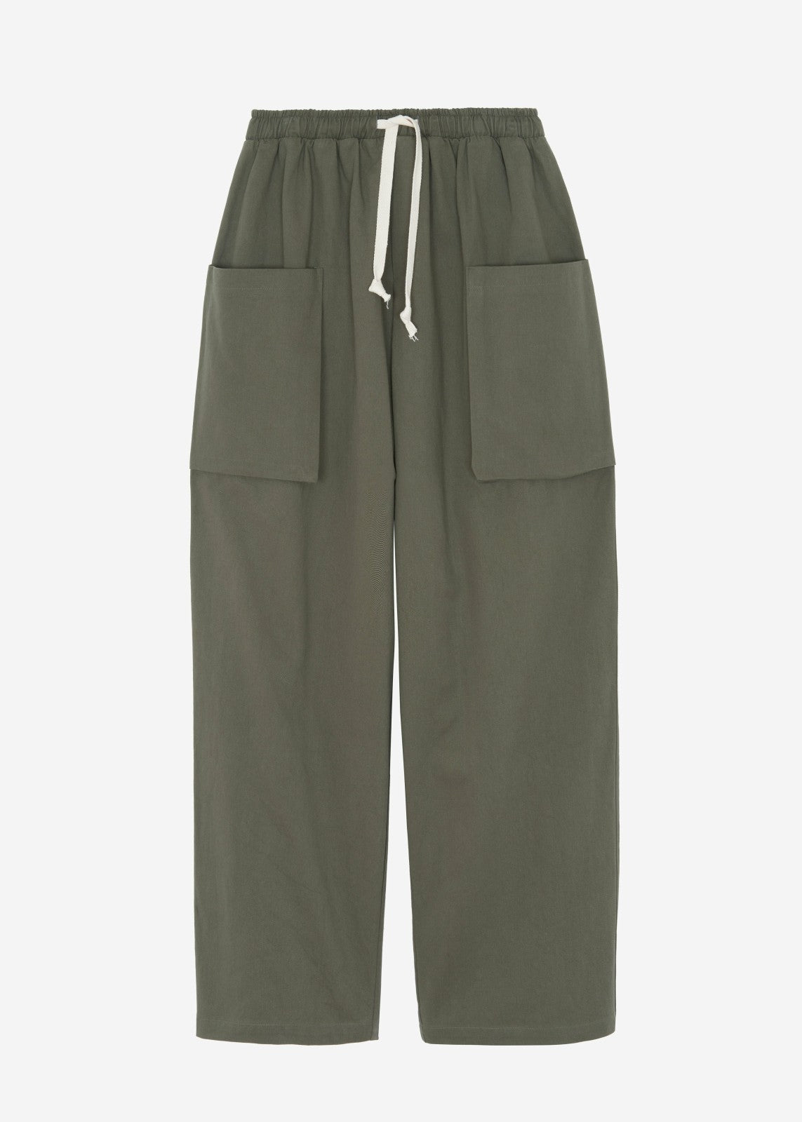 Lauri Drawstring Cargo Pants - Khaki
