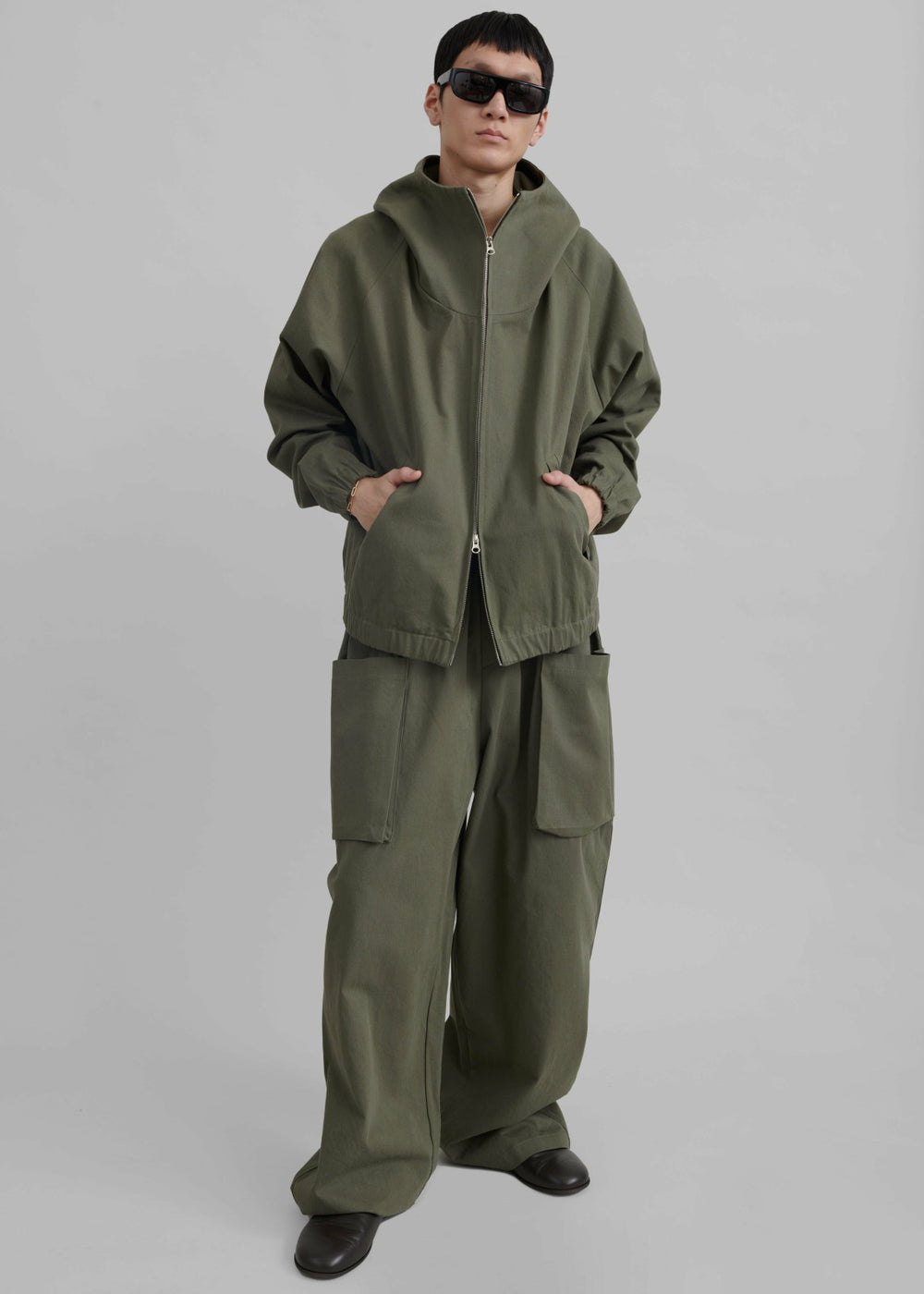 Lauri Drawstring Cargo Pants - Khaki