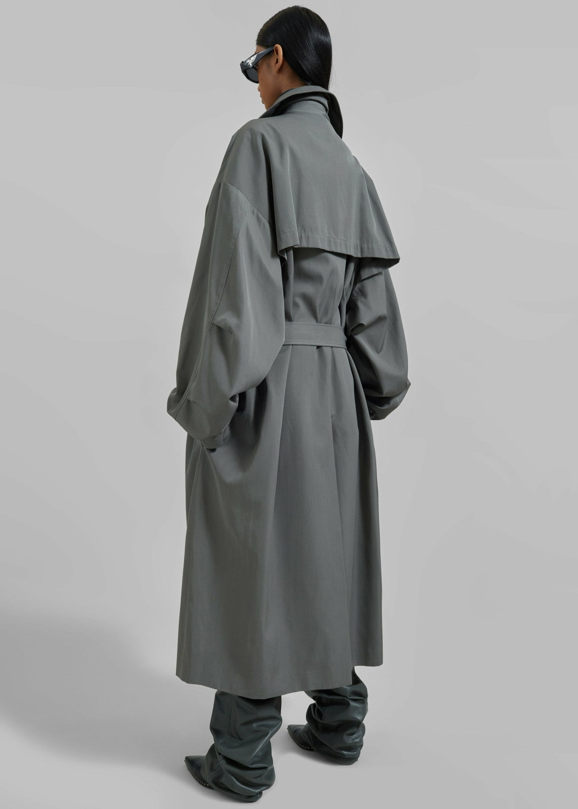 Mavis Oversized Trench - Grey