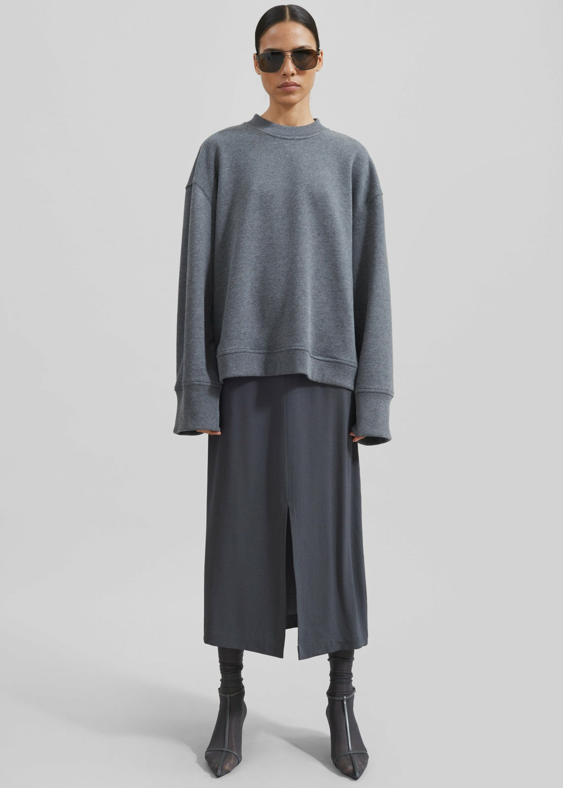 Talia Sweatshirt - Dark Grey