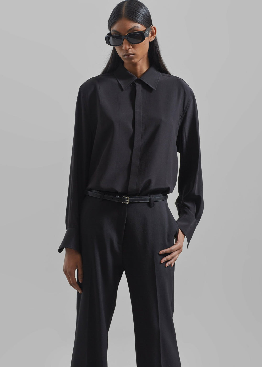 Jessie Leather Belt - Black