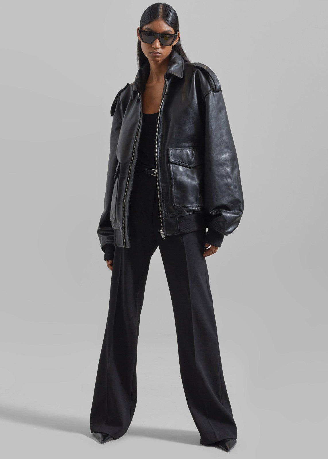 Viper Leather Jacket - Black