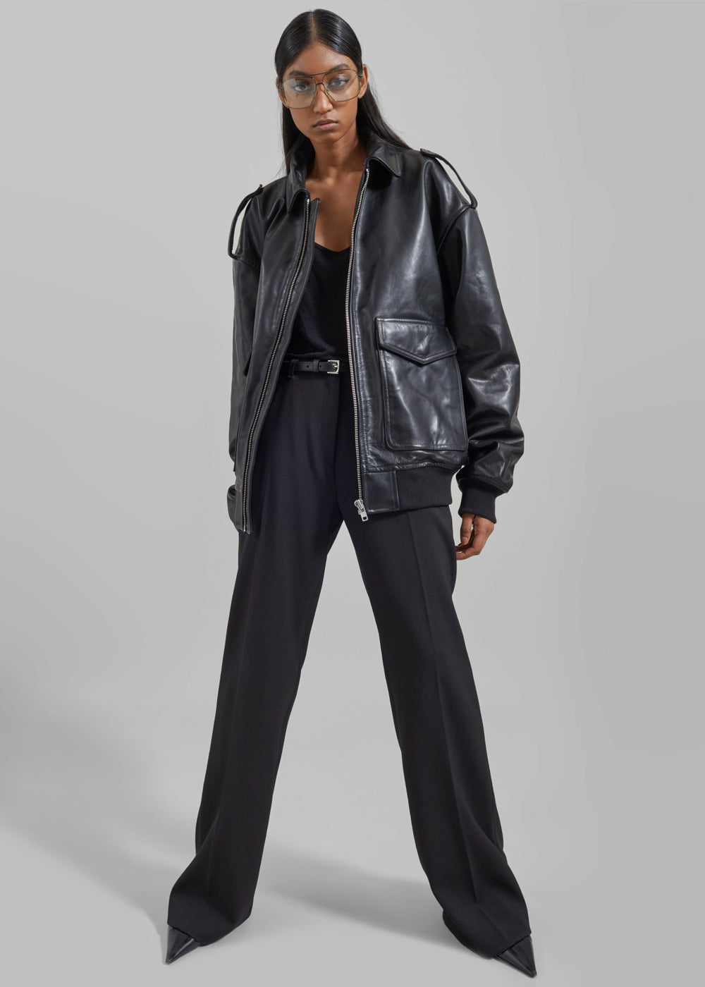 Viper Leather Jacket - Black