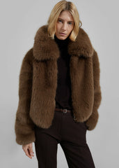 Hope Faux Fur Jacket - Camel