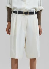 Ora Leather Belt - Black/Gold