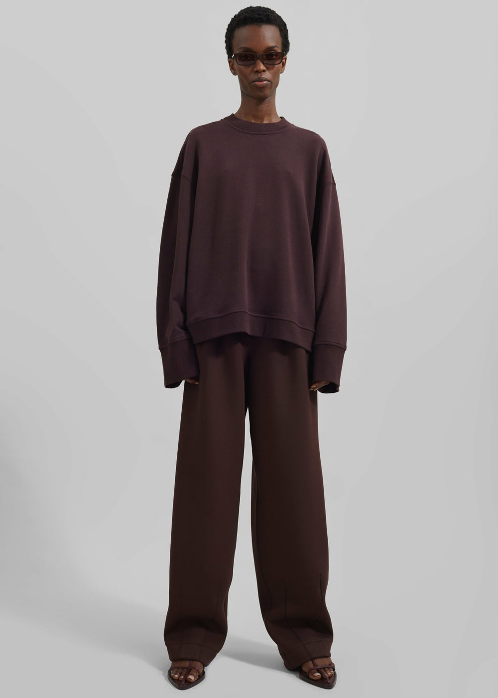 Talia Sweatshirt - Dark Plum