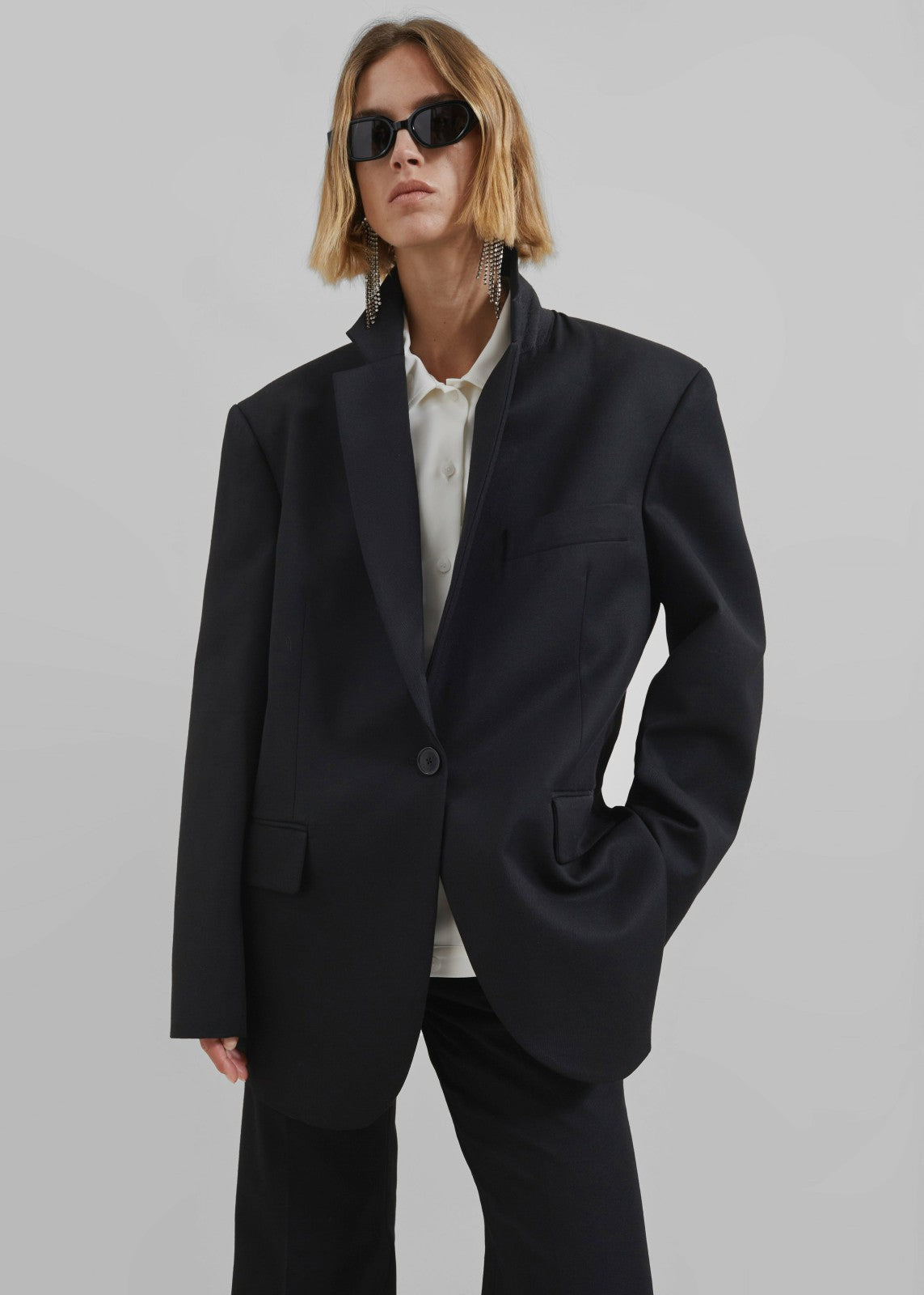 Lyra Oversized Blazer - Black