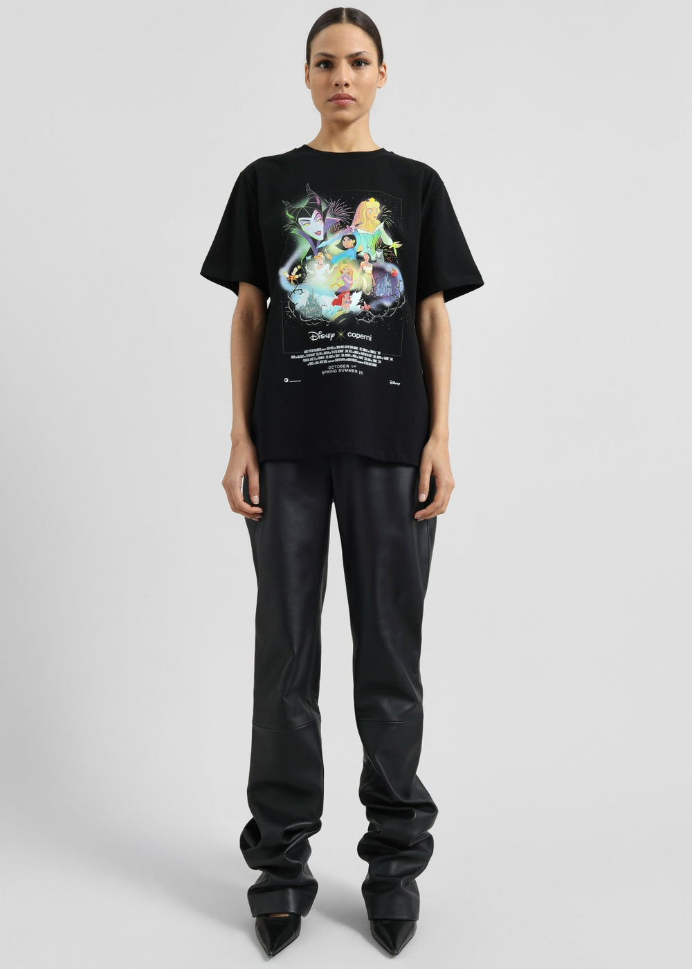 Ziggy Long Leather Pants - Black