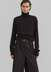 Ora Leather Belt - Brown/Gold
