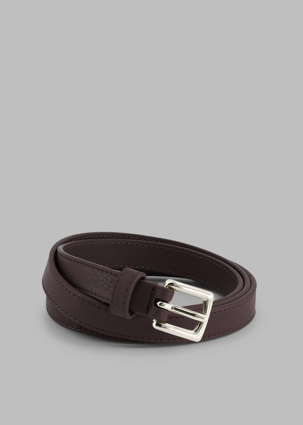 Jessie Leather Belt - Plum
