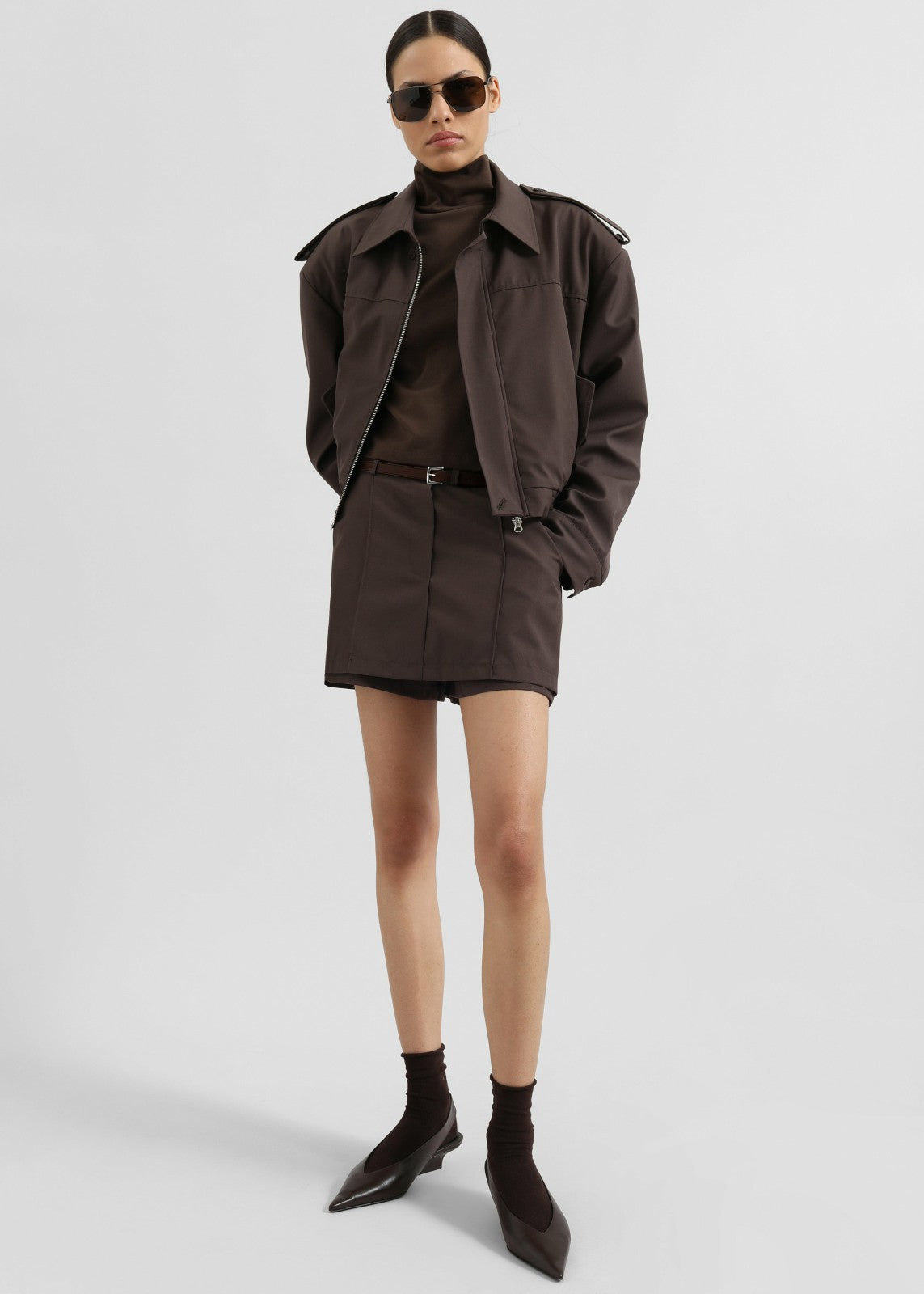 Jessie Leather Belt - Brown