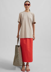 The Frankie Shop Oversized Tote - Black/Beige