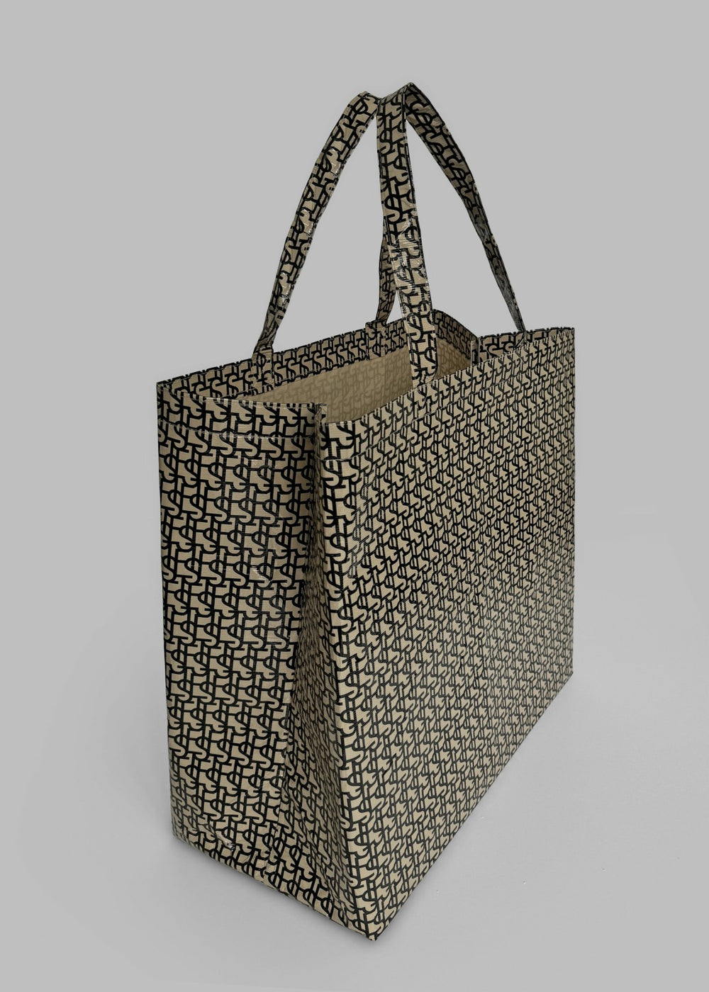 The Frankie Shop Oversized Tote - Black/Beige