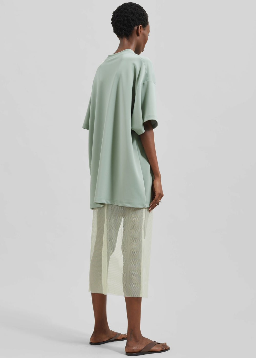Hal Drop Shoulder T-Shirt - Sage