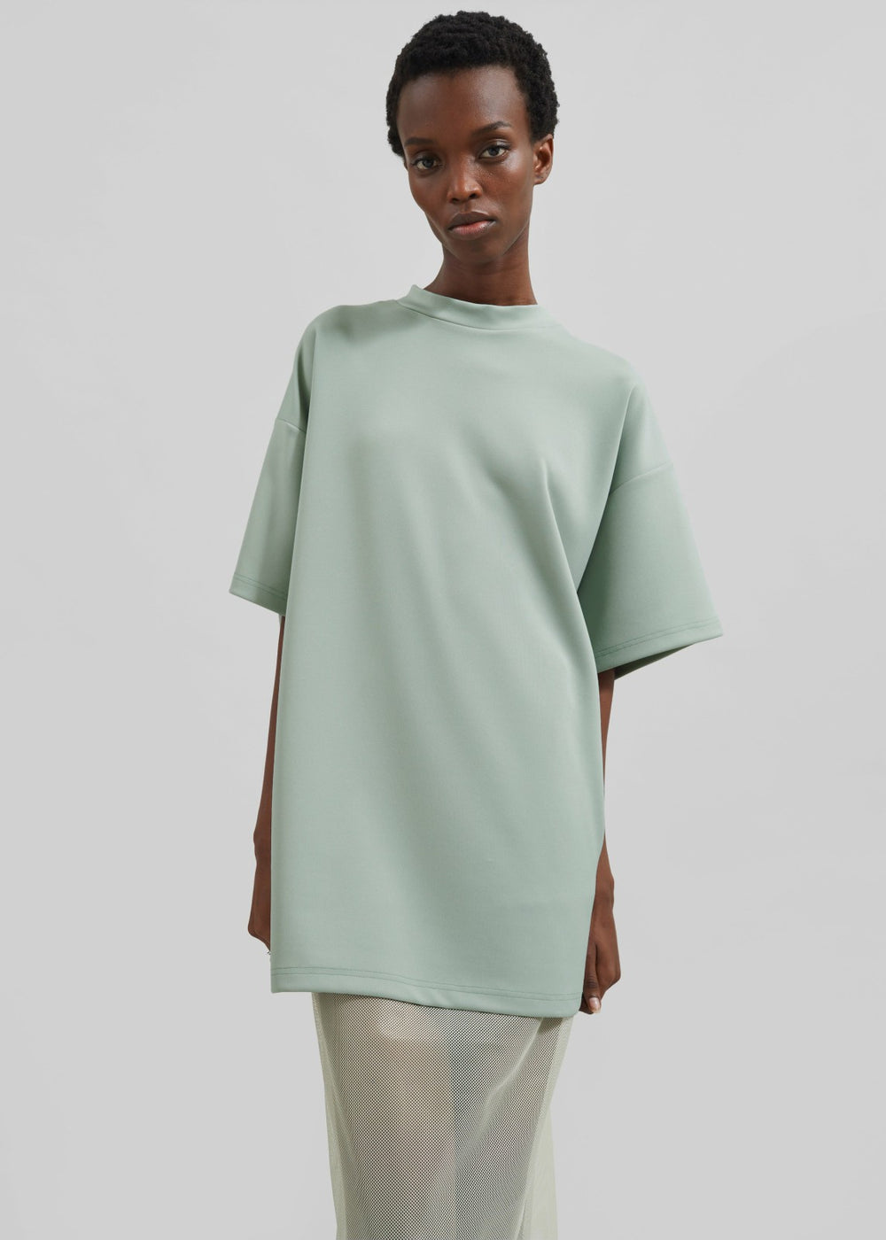 Hal Drop Shoulder T-Shirt - Sage