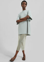 Verna Semi Sheer Midi Skirt - Moss Green
