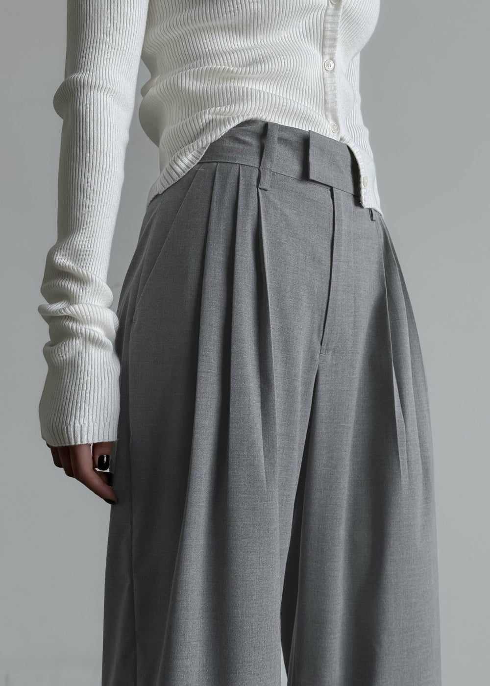 Linna Trousers - Light Grey