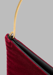 Bevza Grain Clutch - Burgundy