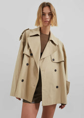 Arlington Short Trench - Beige