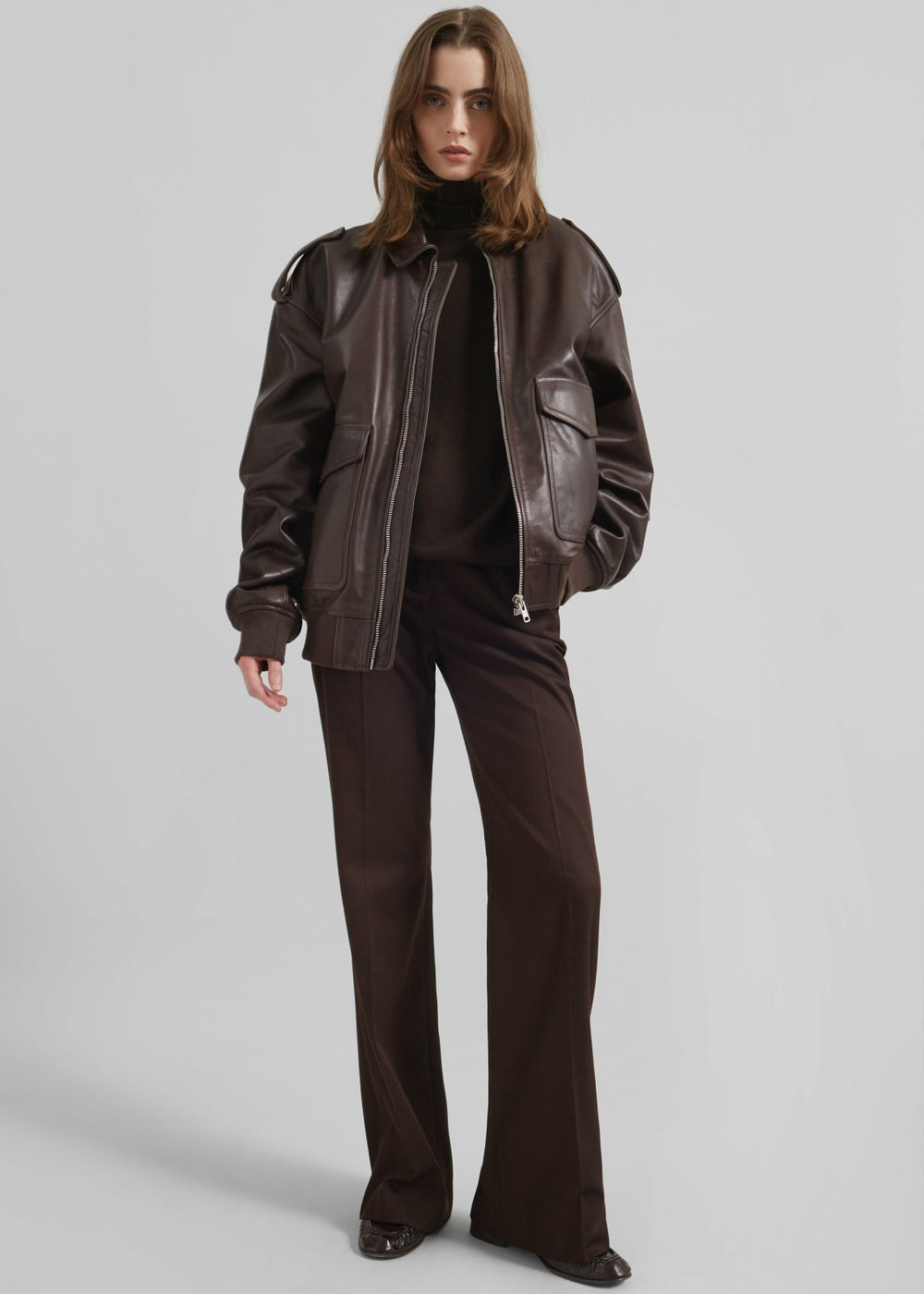 Viper Leather Jacket - Brown