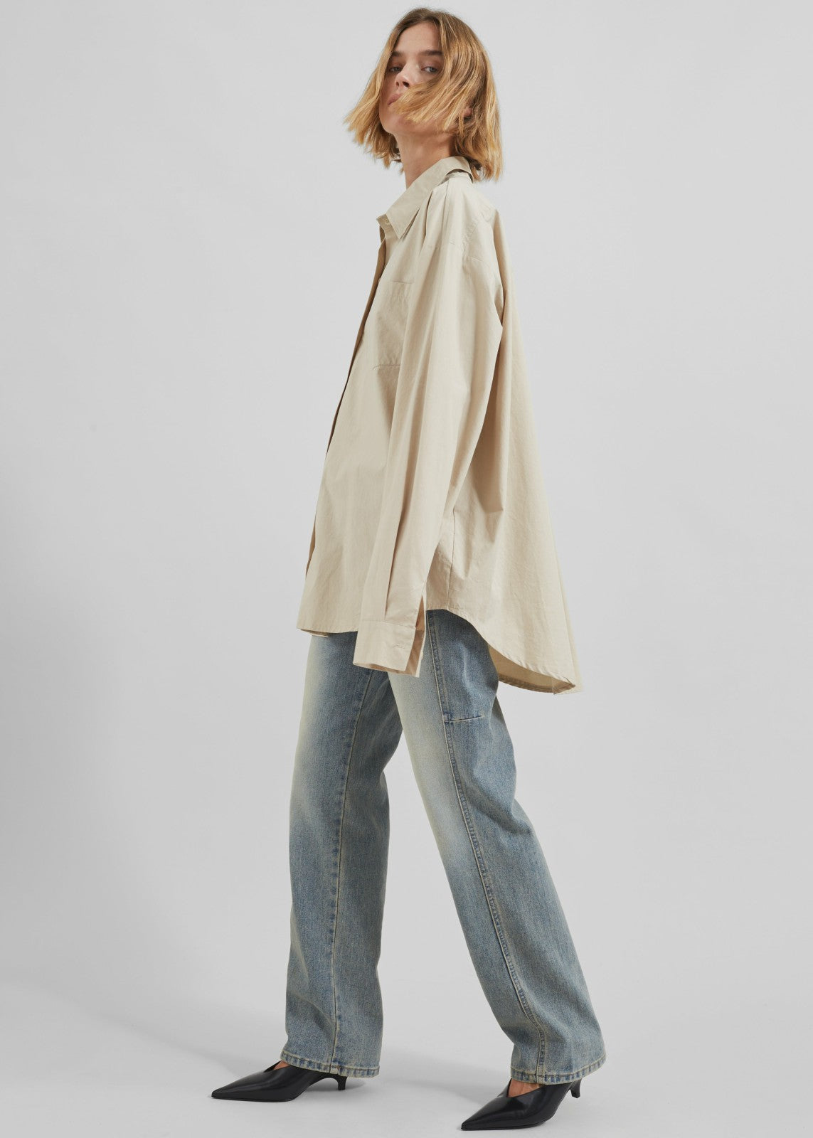 Calypso Cotton Shirt - Beige