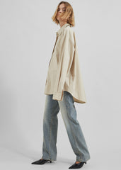 Calypso Cotton Shirt - Beige