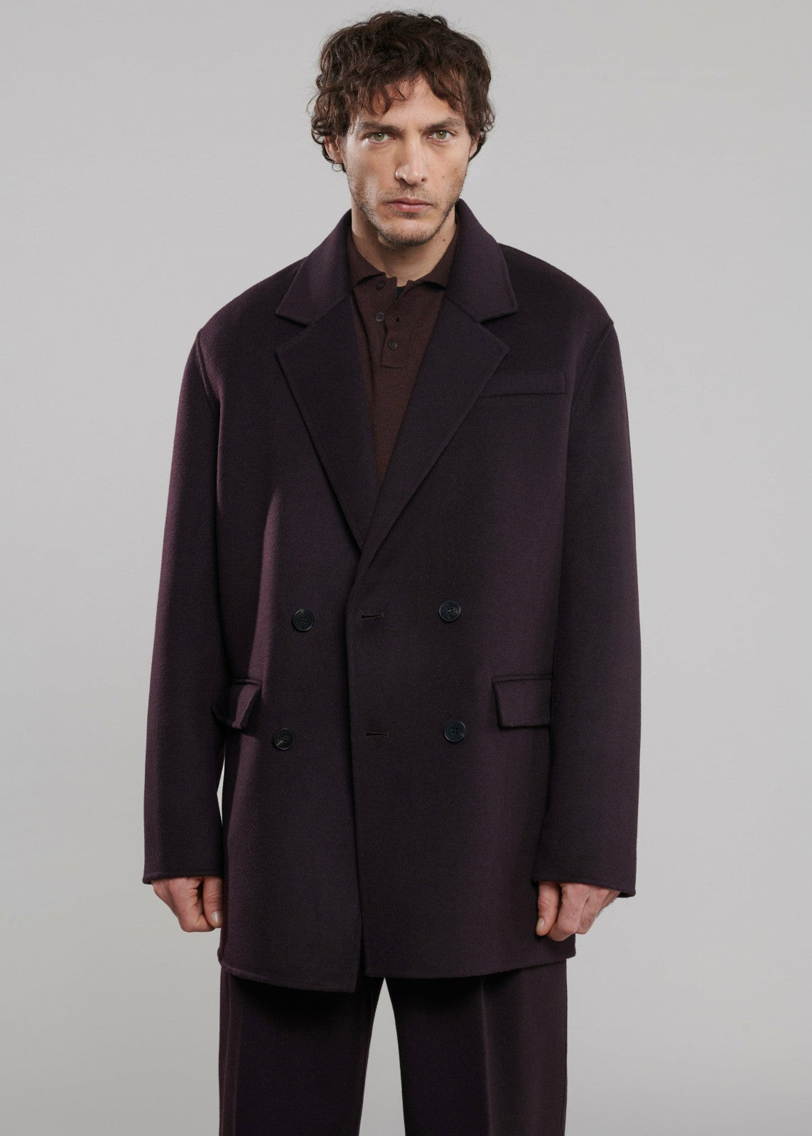 Harry Wool Blazer - Dark Plum