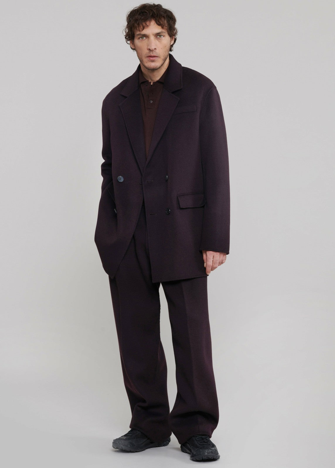 Harry Wool Blazer - Dark Plum