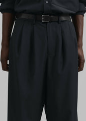 Dalton Wool Blend Trousers - Dark Navy