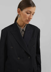 Sava Double Breasted Blazer - Black