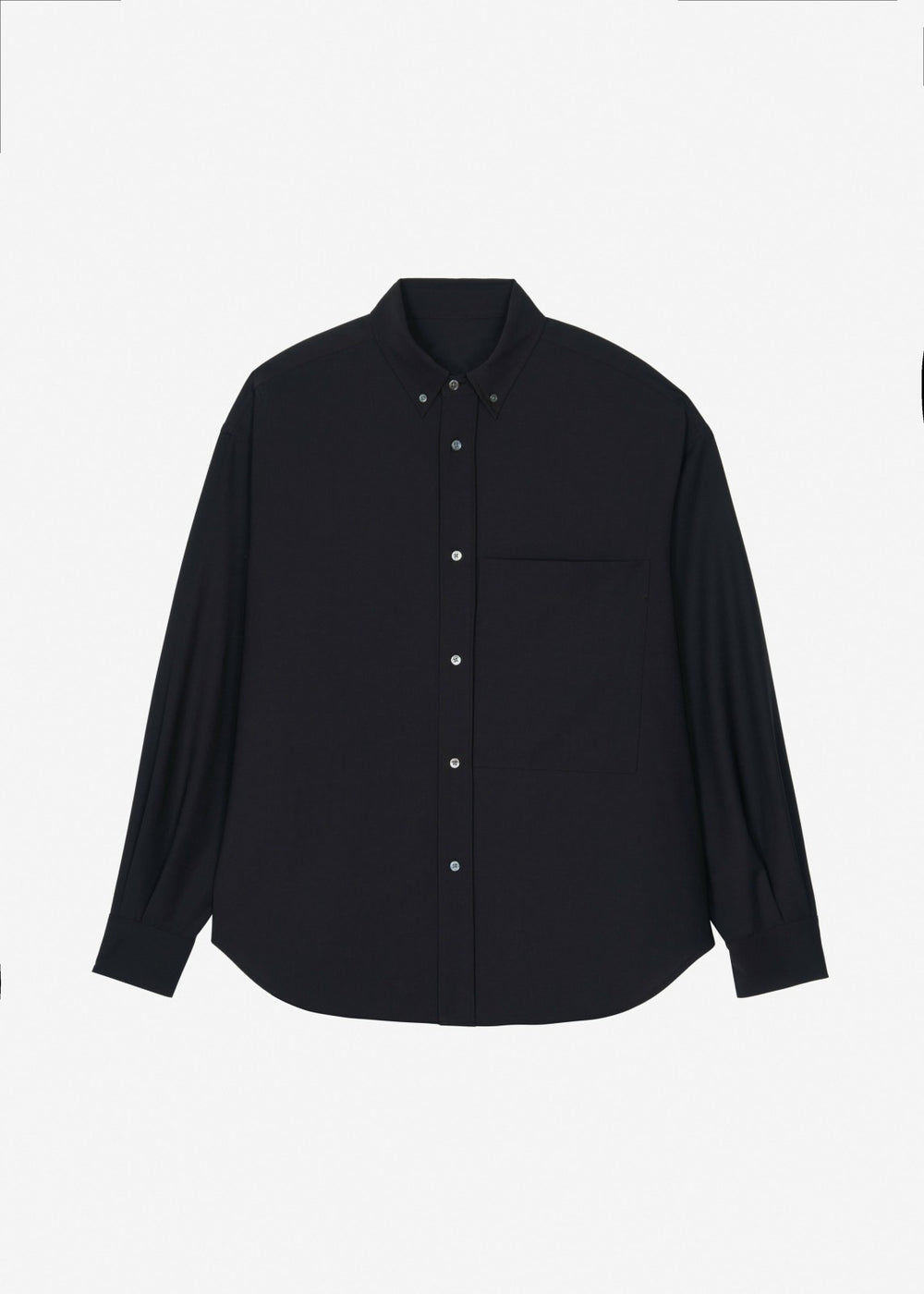 Dalton Wool Blend Shirt - Black