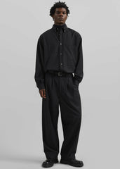 Dalton Wool Blend Trousers - Black