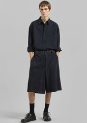 Dalton Wool Blend Shirt - Dark Navy