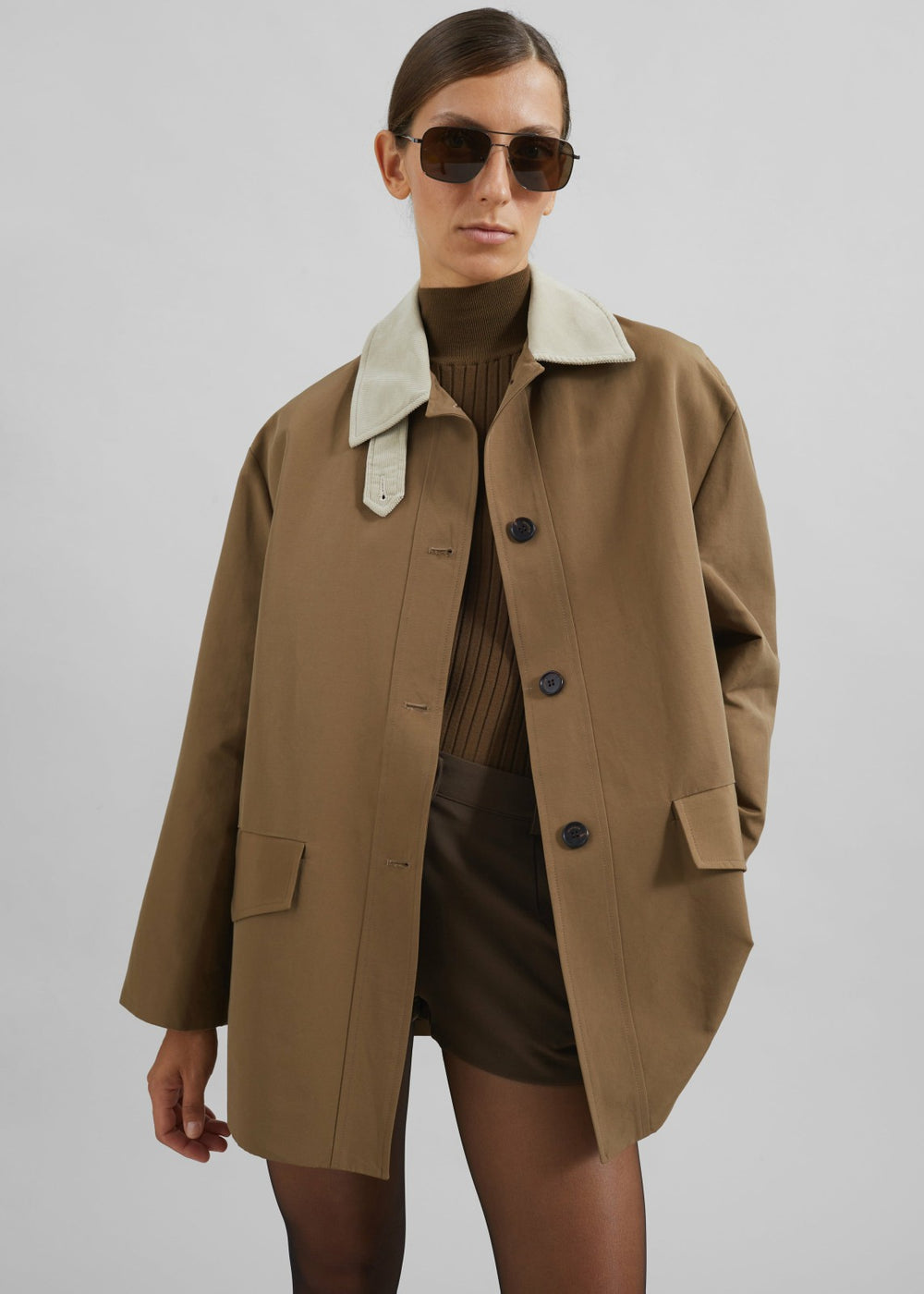 Ryker Boxy Jacket - Brown