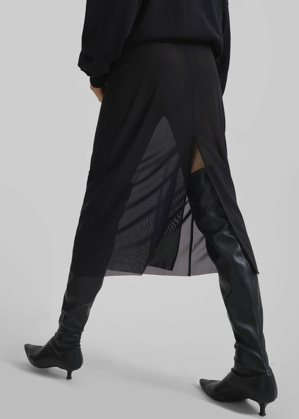 Suva Sheer Skirt - Black