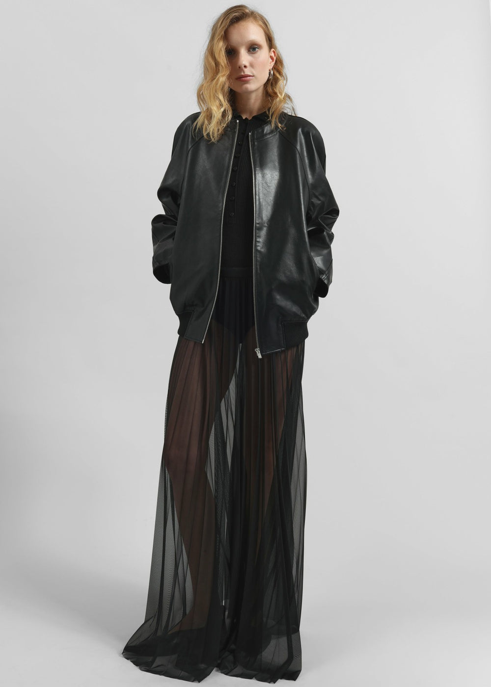 Xyla Faux Leather Jacket - Black