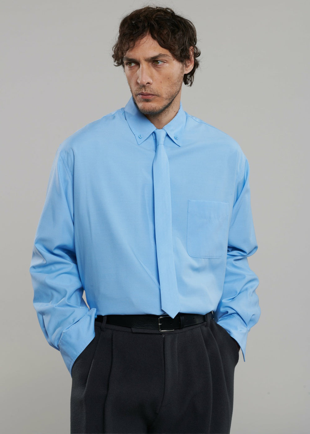 Mason Button Up Shirt - Blue