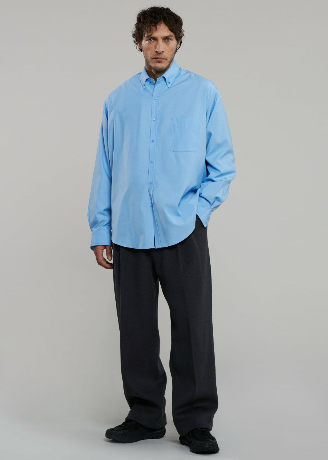 Mason Button Up Shirt - Blue