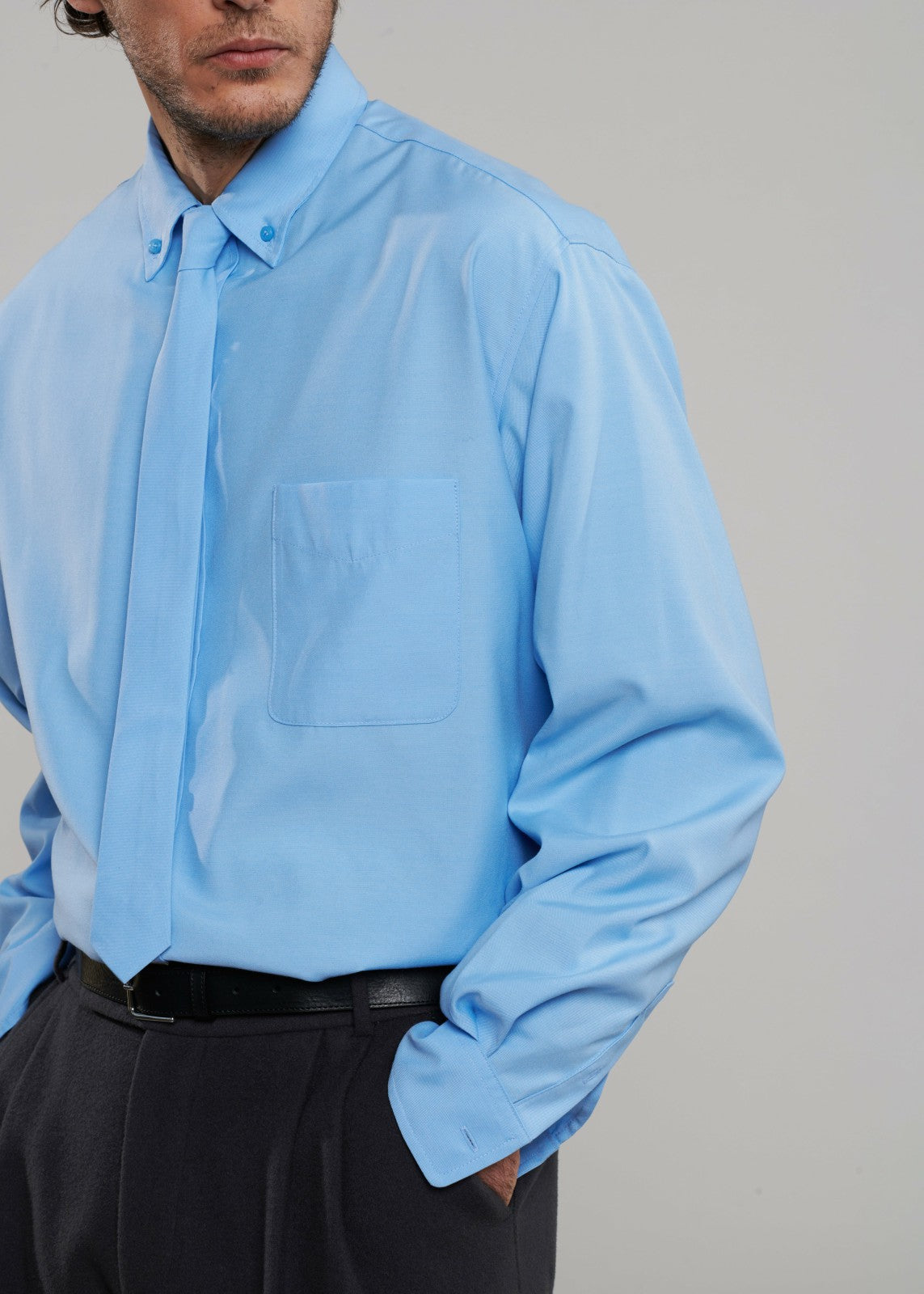 Mason Button Up Shirt - Blue