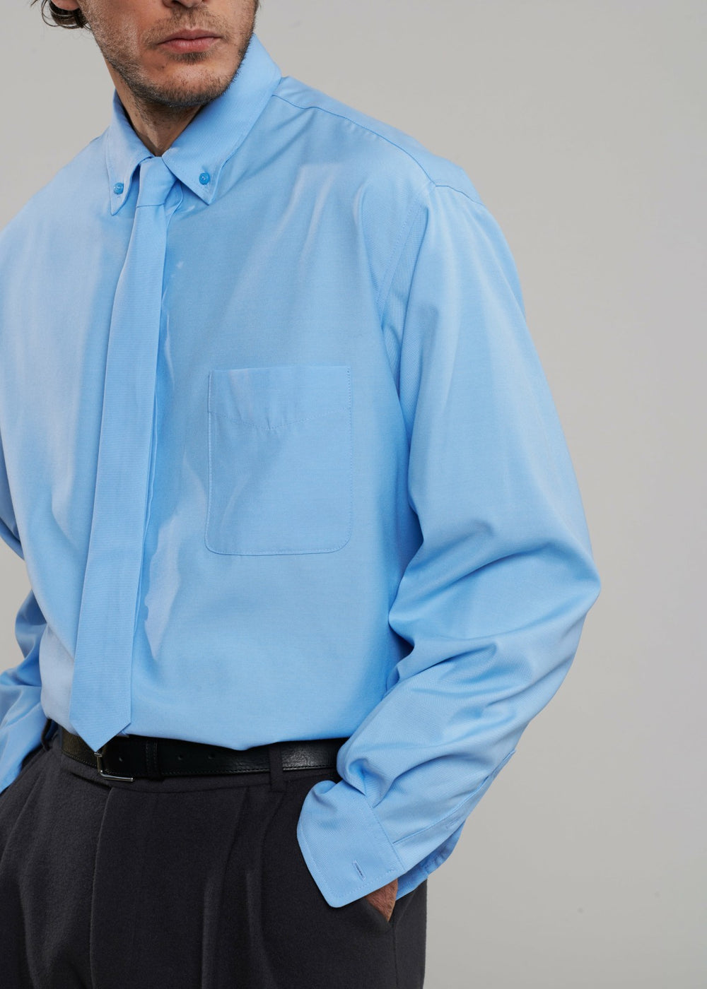 Mason Button Up Shirt - Blue