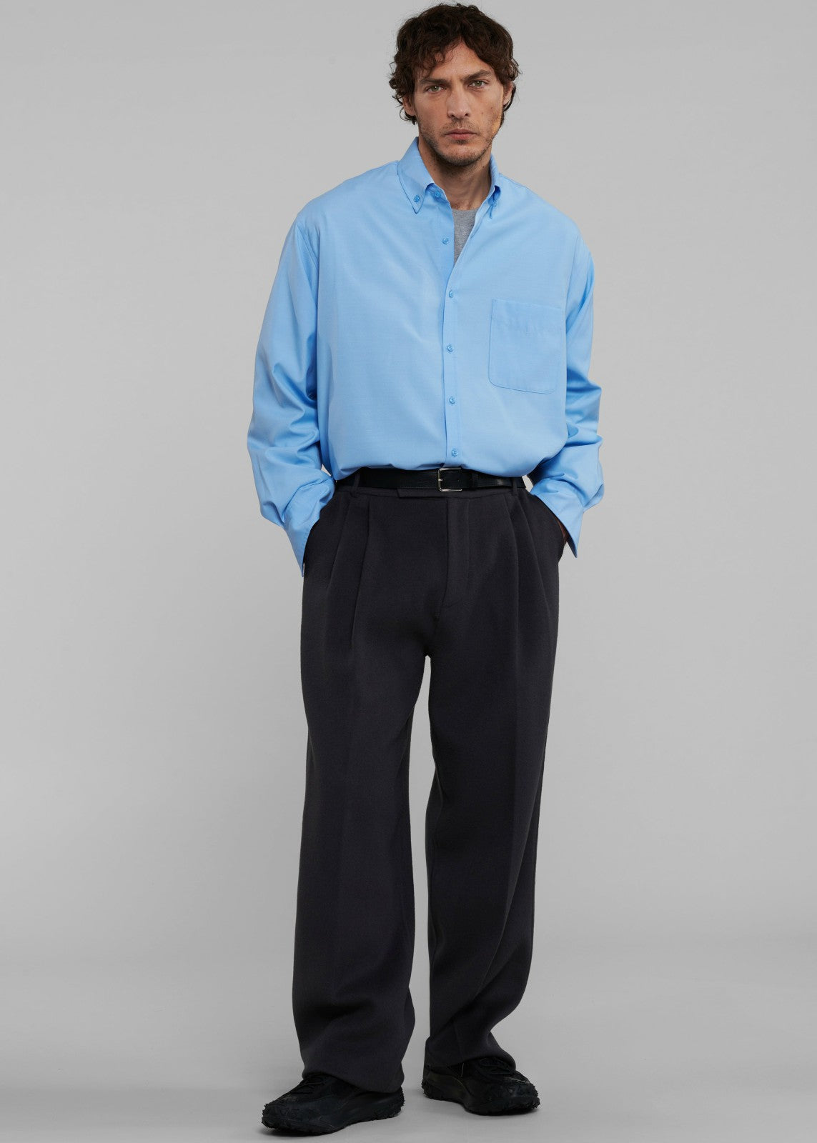 Mason Button Up Shirt - Blue