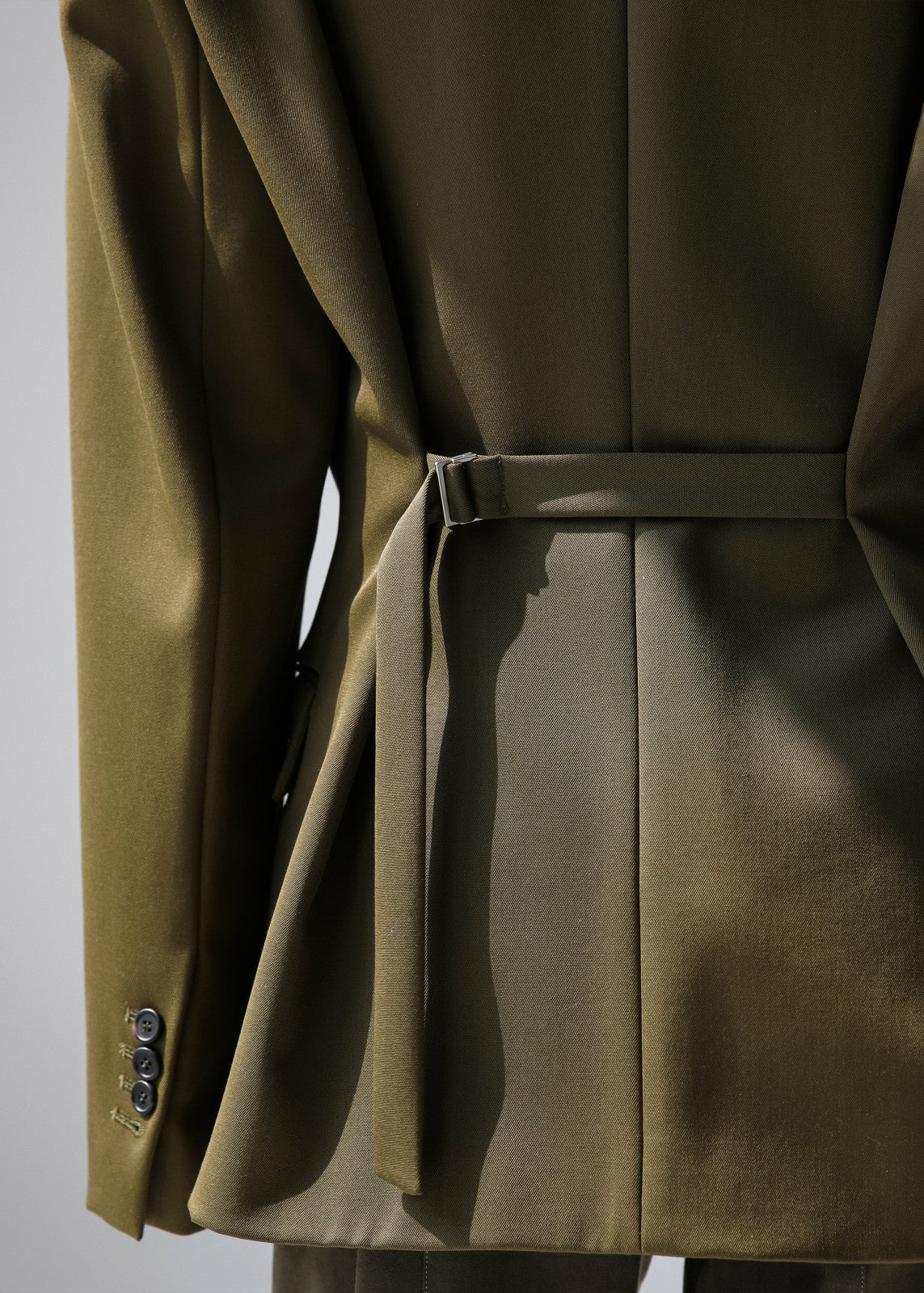 Naima Belted Blazer - Khaki