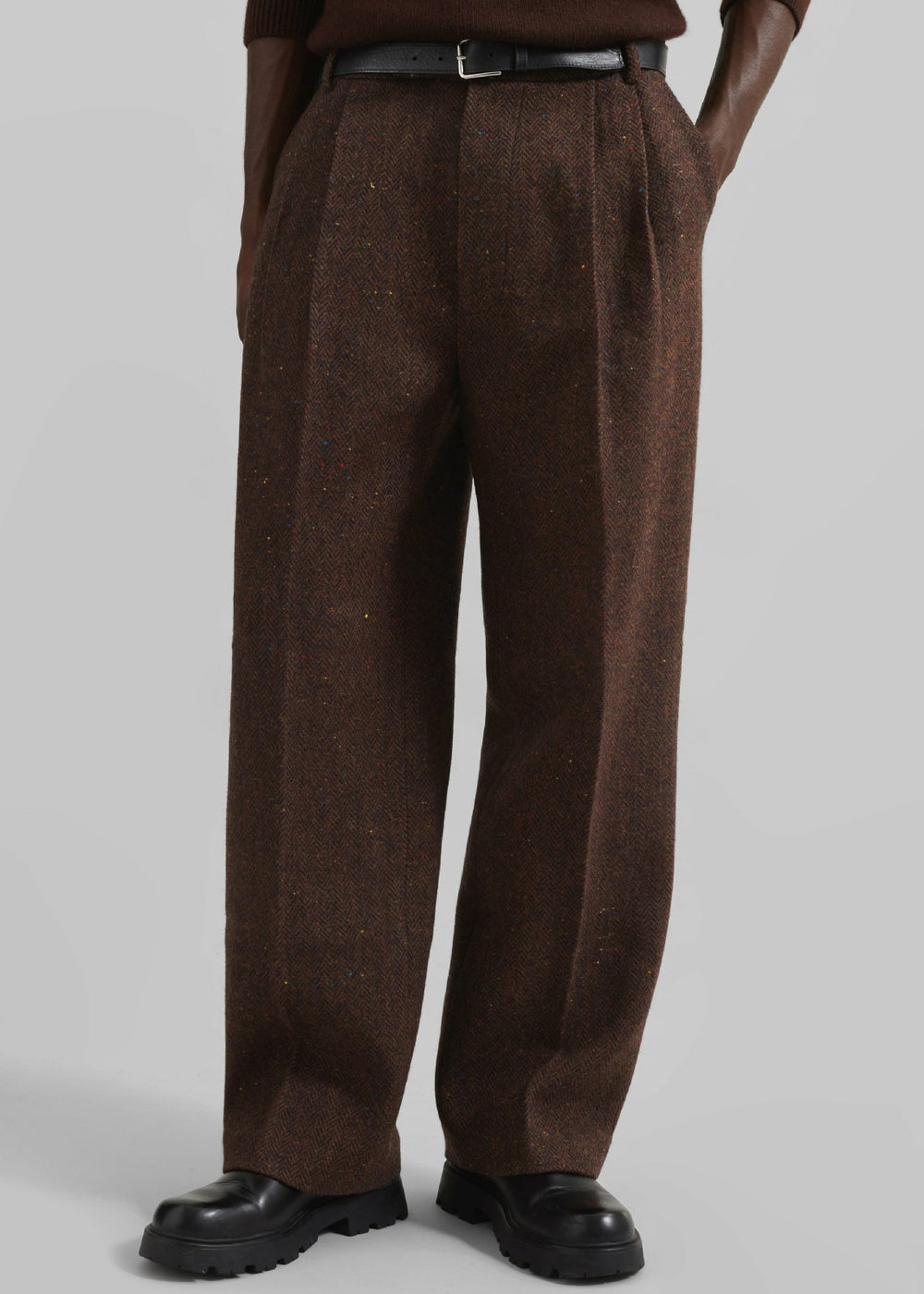 Beo Wool Suit Pants - Brown