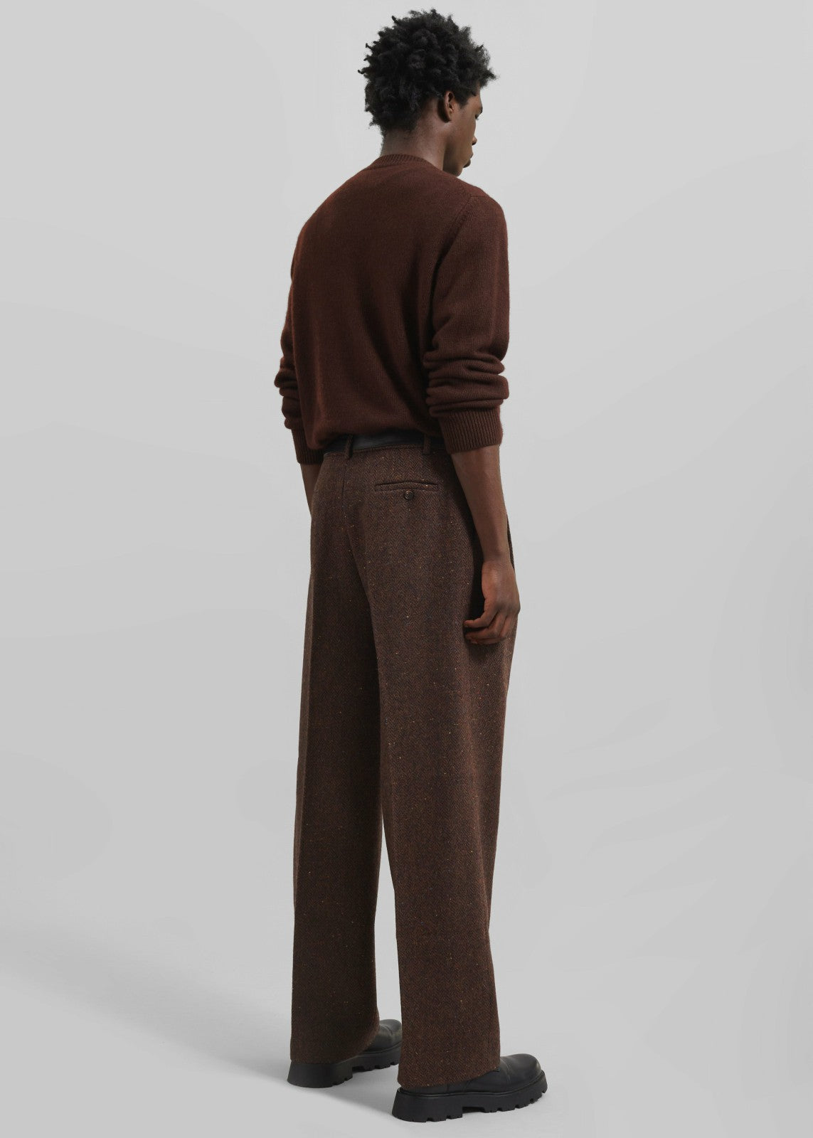 Beo Wool Suit Pants - Brown