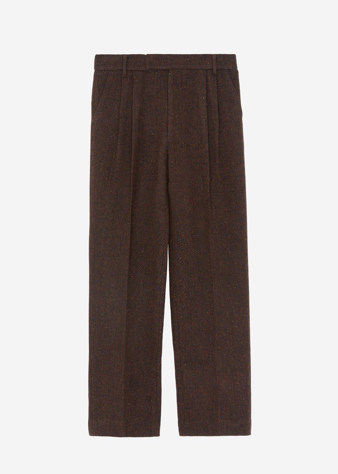 Beo Wool Suit Pants - Brown