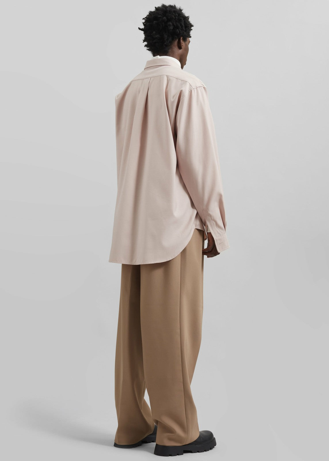 Mason Button Up Shirt - Light Peach