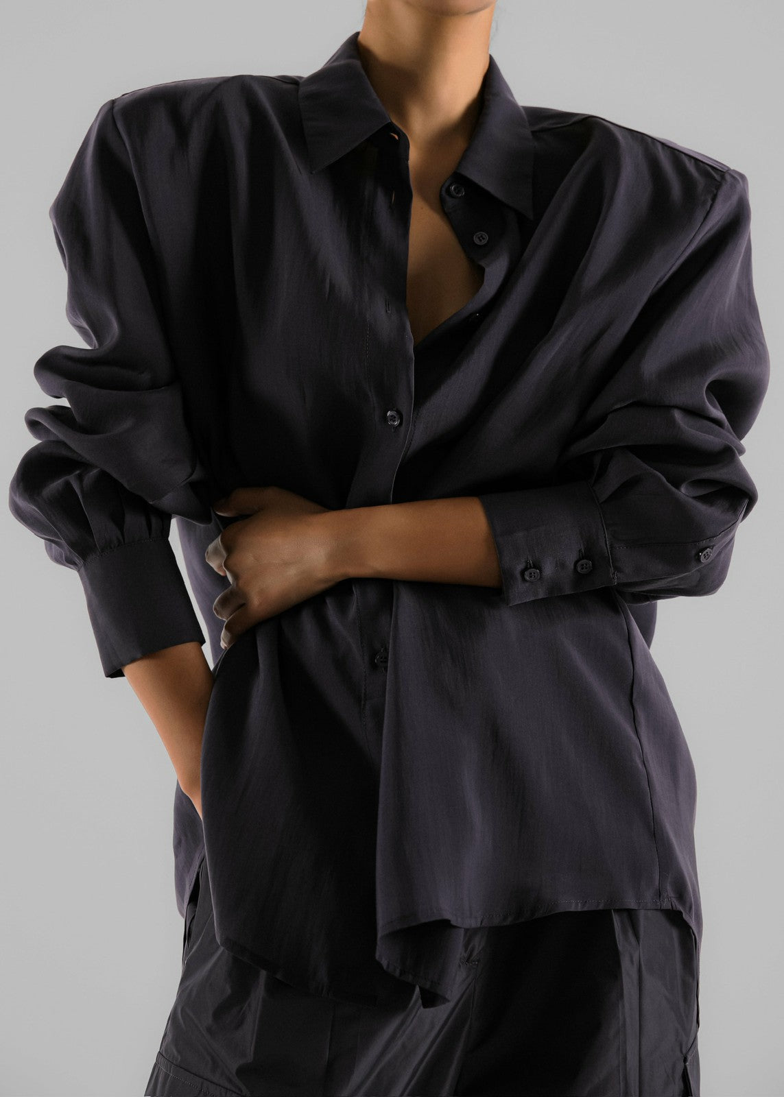 Zoula Padded Shirt - Charcoal